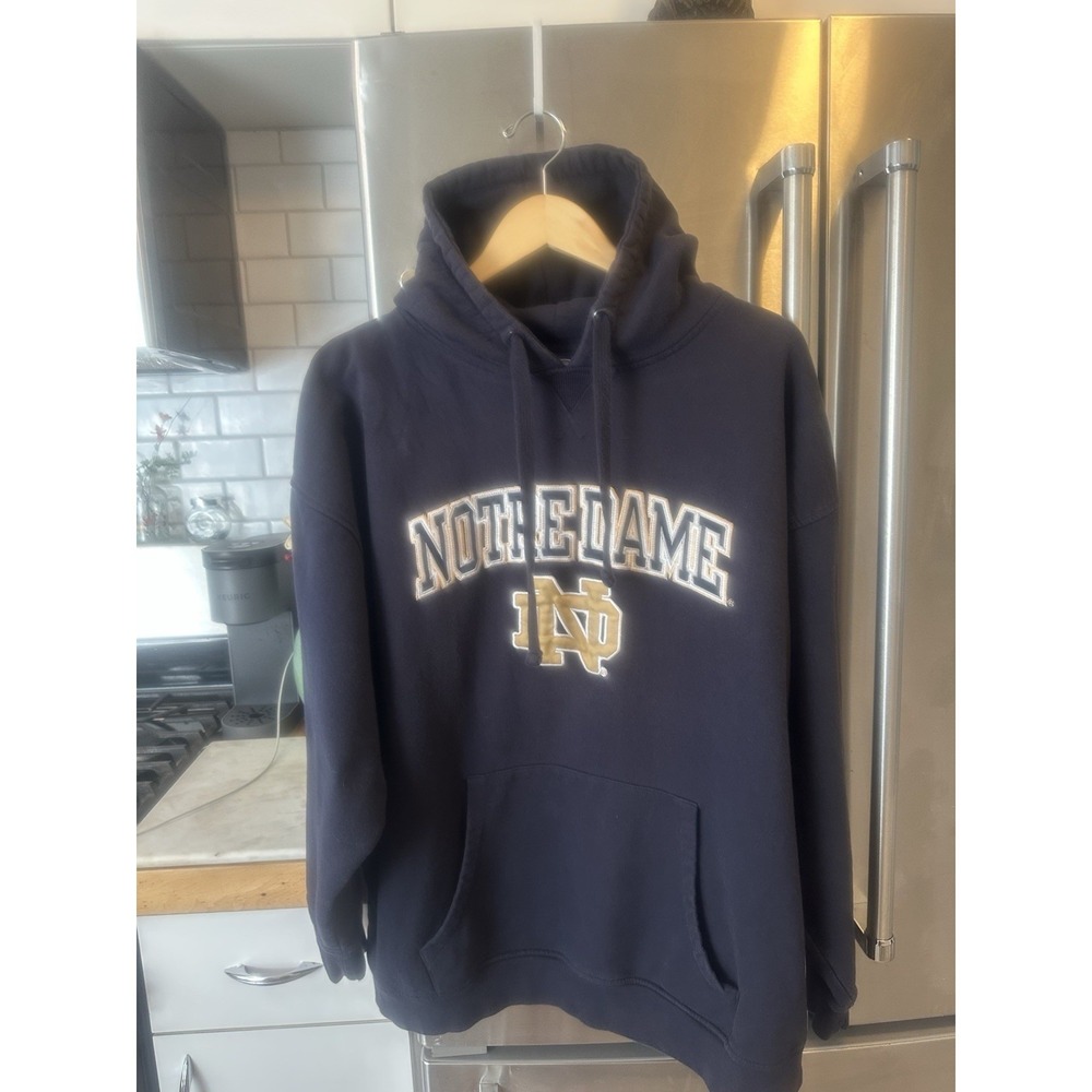 Notre Dame Fighting Irish Embroidered Hoodie XXL Father's Day Ballgame Tailgate